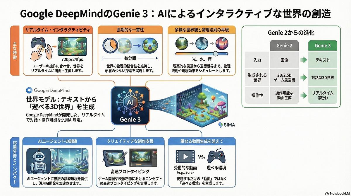 Google 世界モデル「Genie 3」の仮想空間を探索できる「Project Genie」提供  仮想空間をリアルタイムで生成、ユーザーは自由に探索できる｜ビジネス+IT