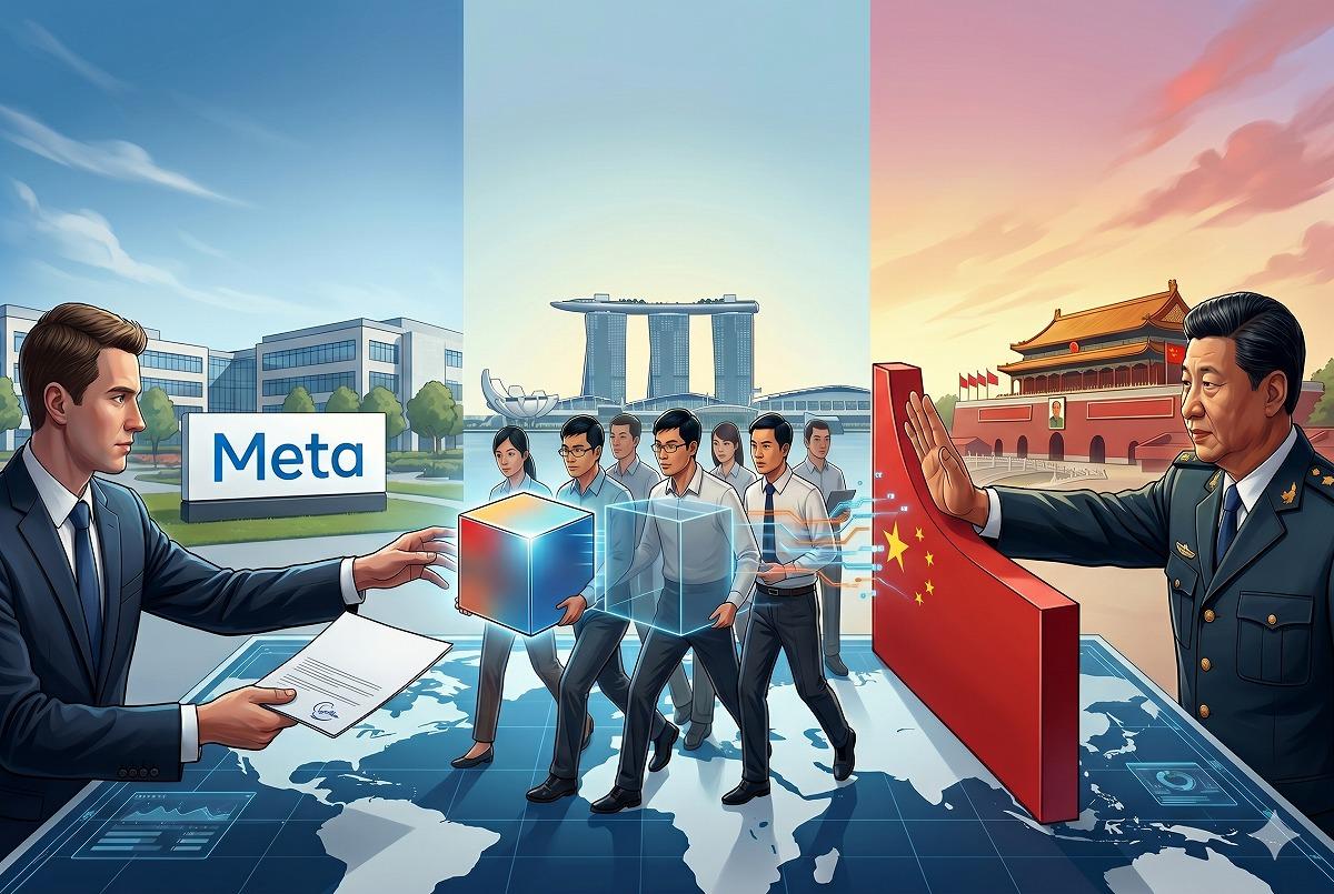 中国、米メタによるAI企業マナスの20億ドル規模買収を阻止 ｜ビジネス+IT